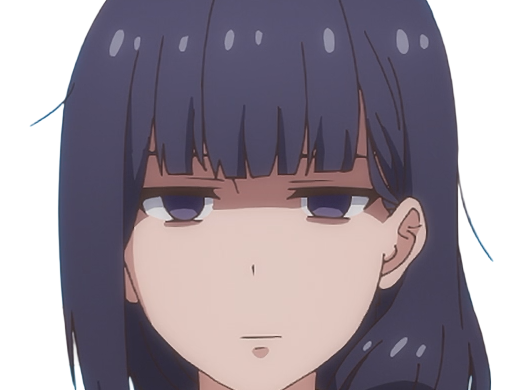 Sticker misuzu gundou tomo chan est une fille anime manga waifu yeux violets cheveux mauves par Dark-63