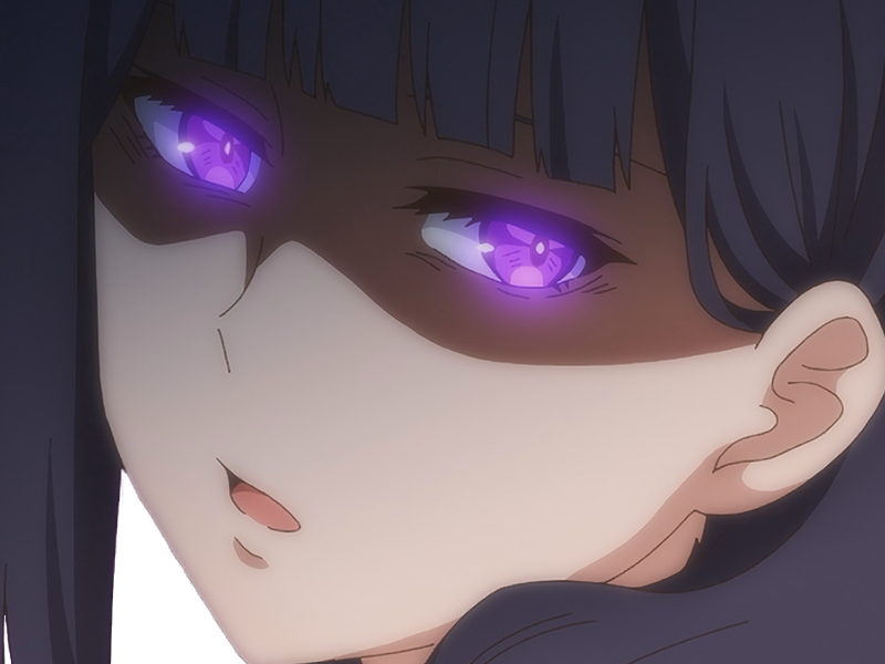 Sticker misuzu gundou tomo chan est une fille anime manga waifu yeux violets cheveux mauves par Dark-63
