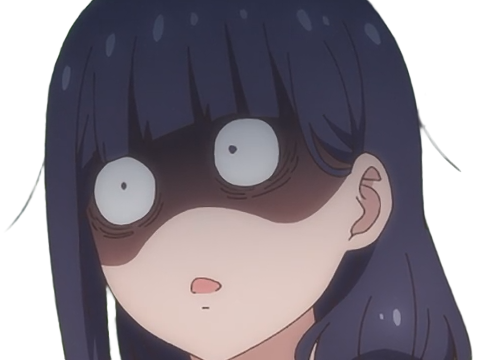 Sticker misuzu gundou tomo chan est une fille anime manga waifu yeux violets cheveux mauves par Dark-63