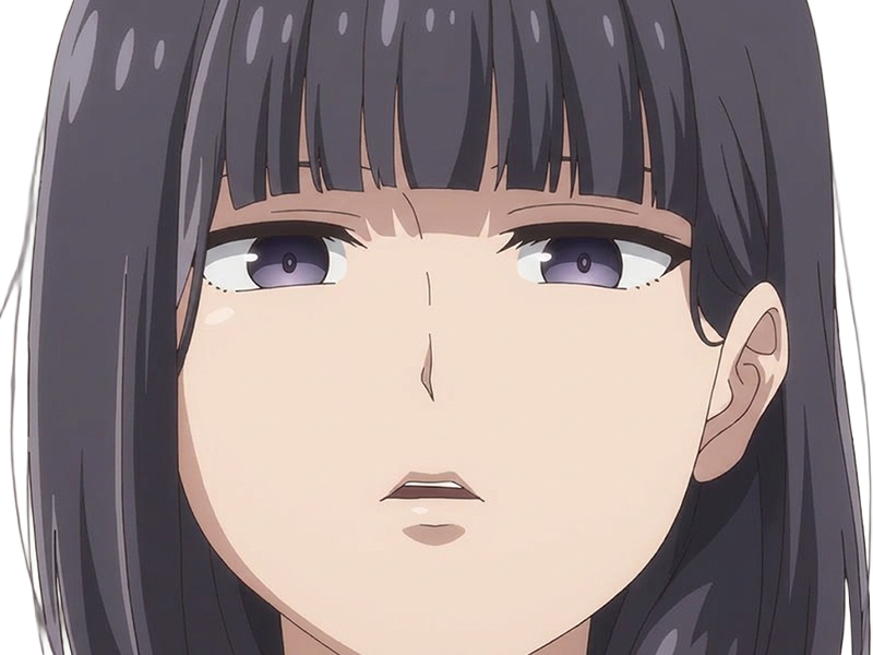 Sticker misuzu gundou tomo chan est une fille anime manga waifu yeux violets cheveux mauves par Dark-63