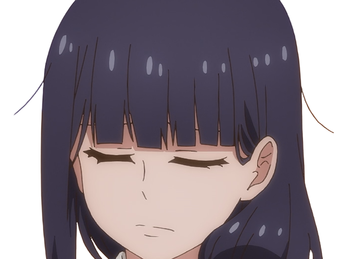 Sticker misuzu gundou tomo chan est une fille anime manga waifu yeux violets cheveux mauves par Dark-63