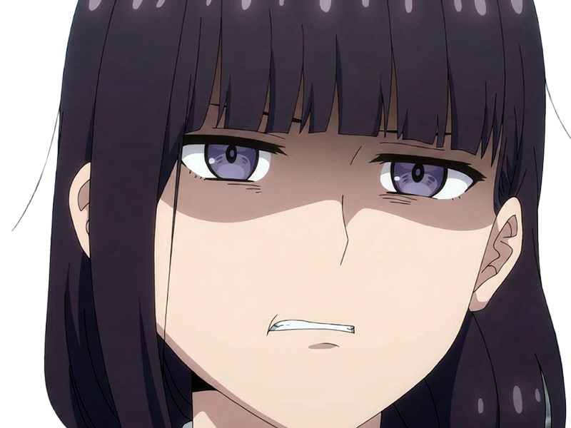 Sticker misuzu gundou tomo chan est une fille anime manga waifu yeux violets cheveux mauves par Dark-63