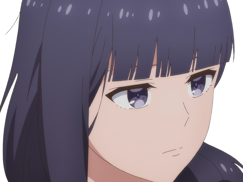 Sticker misuzu gundou tomo chan est une fille anime manga waifu yeux violets cheveux mauves par Dark-63