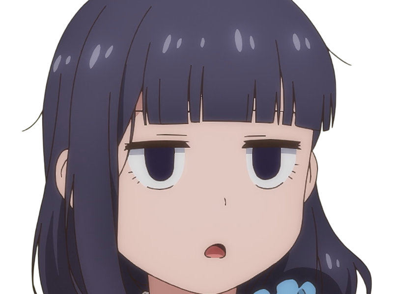 Sticker misuzu gundou tomo chan est une fille anime manga waifu yeux violets cheveux mauves par Dark-63