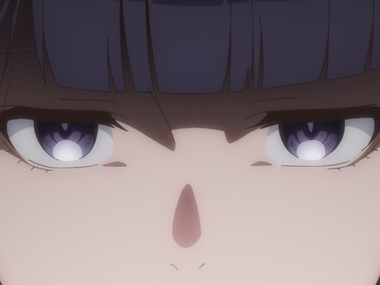 Sticker misuzu gundou tomo chan est une fille anime manga waifu yeux violets cheveux mauves par Dark-63