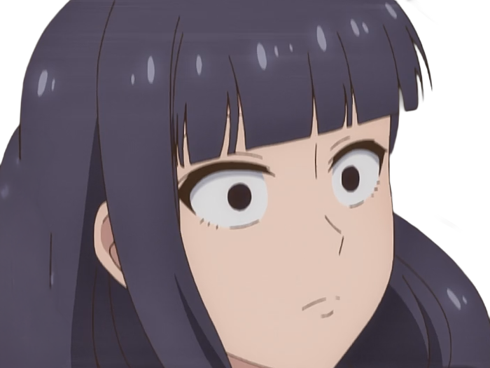 Sticker misuzu gundou tomo chan est une fille anime manga waifu yeux violets cheveux mauves par Dark-63