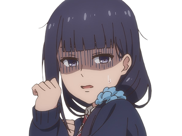 Sticker misuzu gundou tomo chan est une fille anime manga waifu yeux violets cheveux mauves par Dark-63