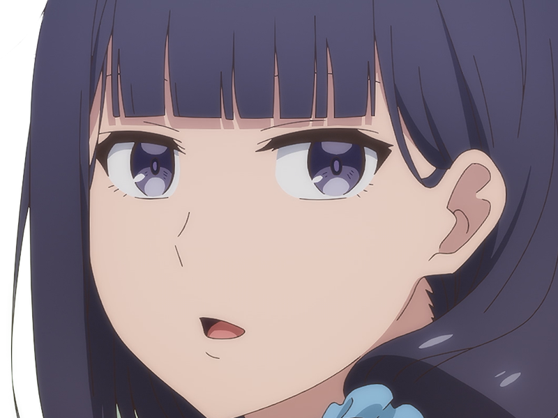 Sticker misuzu gundou tomo chan est une fille anime manga waifu yeux violets cheveux mauves par Dark-63