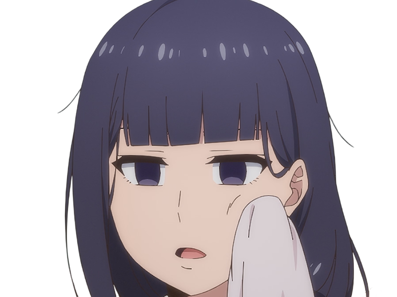Sticker misuzu gundou tomo chan est une fille anime manga waifu yeux violets cheveux mauves par Dark-63