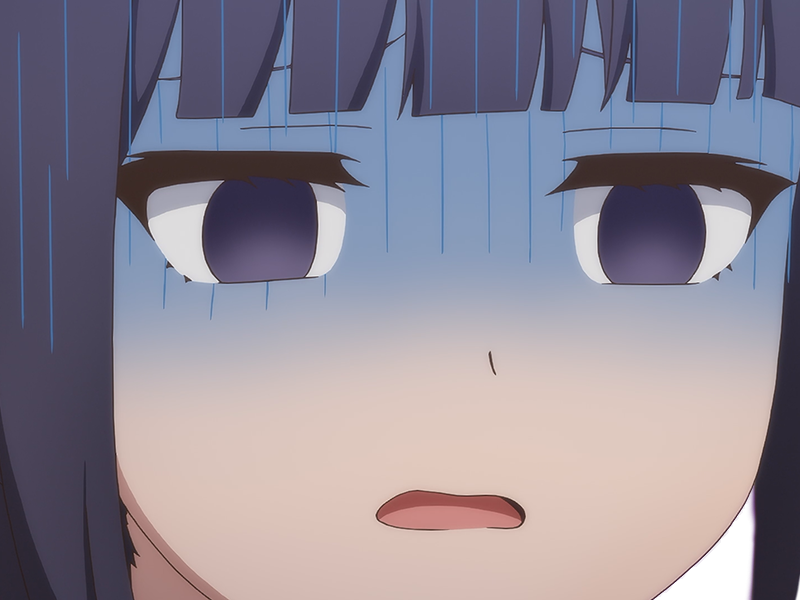 Sticker misuzu gundou tomo chan est une fille anime manga waifu yeux violets cheveux mauves par Dark-63