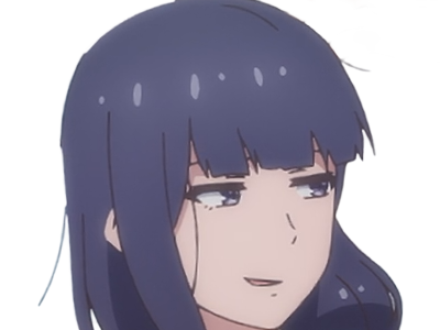 Sticker misuzu gundou tomo chan est une fille anime manga waifu yeux violets cheveux mauves par Dark-63