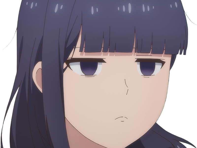 Sticker misuzu gundou tomo chan est une fille anime manga waifu yeux violets cheveux mauves par Dark-63