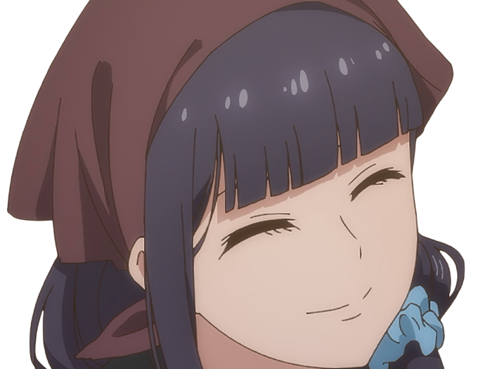 Sticker misuzu gundou tomo chan est une fille anime manga waifu yeux violets cheveux mauves par Dark-63