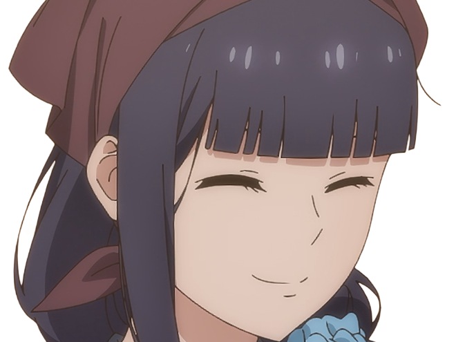 Sticker misuzu gundou tomo chan est une fille anime manga waifu yeux violets cheveux mauves par Dark-63