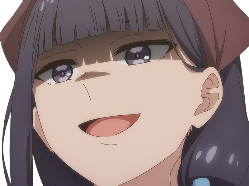 Sticker misuzu gundou tomo chan est une fille anime manga waifu yeux violets cheveux mauves par Dark-63