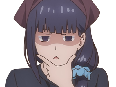 Sticker misuzu gundou tomo chan est une fille anime manga waifu yeux violets cheveux mauves par Dark-63