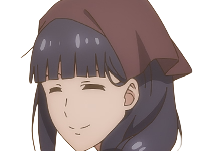 Sticker misuzu gundou tomo chan est une fille anime manga waifu yeux violets cheveux mauves par Dark-63