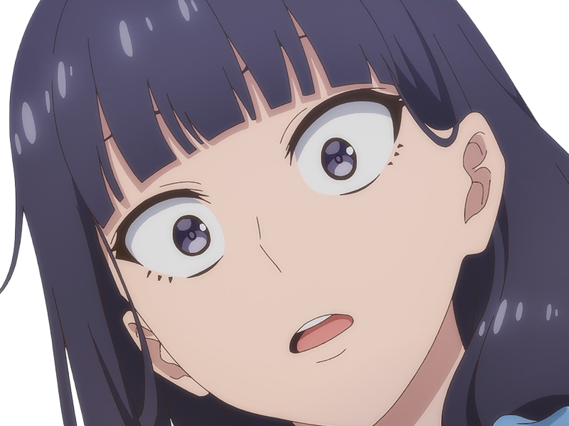 Sticker misuzu gundou tomo chan est une fille anime manga waifu yeux violets cheveux mauves par Dark-63