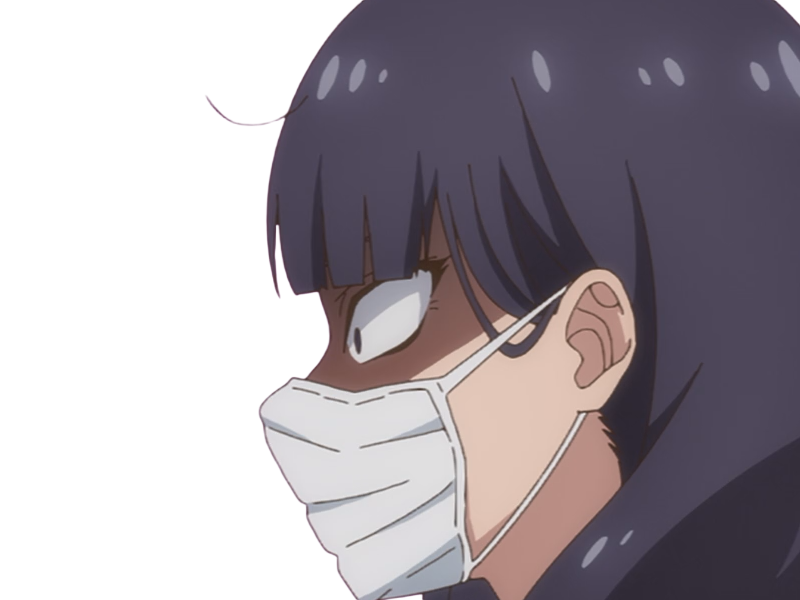 Sticker misuzu gundou tomo chan est une fille anime manga waifu yeux violets cheveux mauves par Dark-63