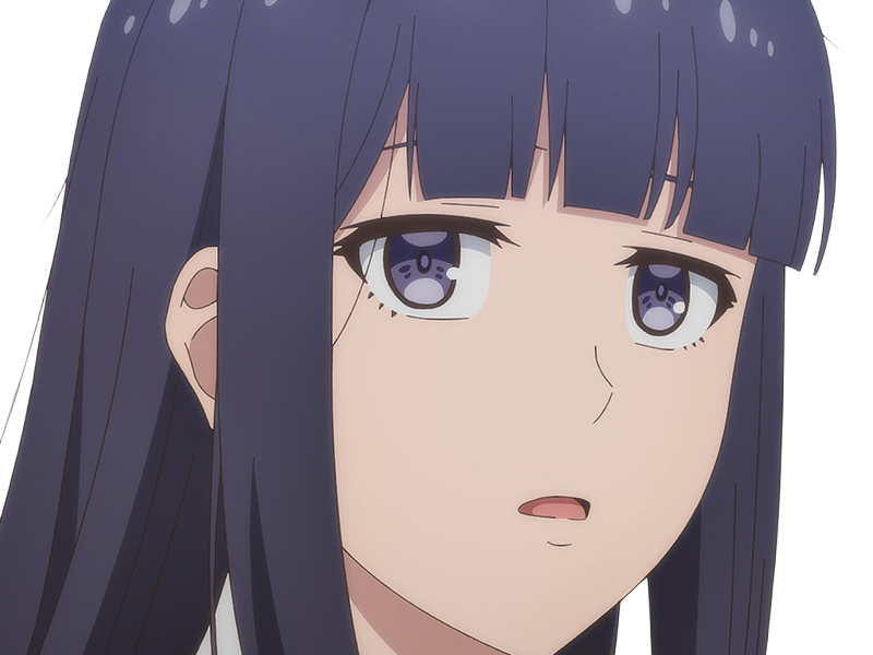 Sticker misuzu gundou tomo chan est une fille anime manga waifu yeux violets cheveux mauves par Dark-63