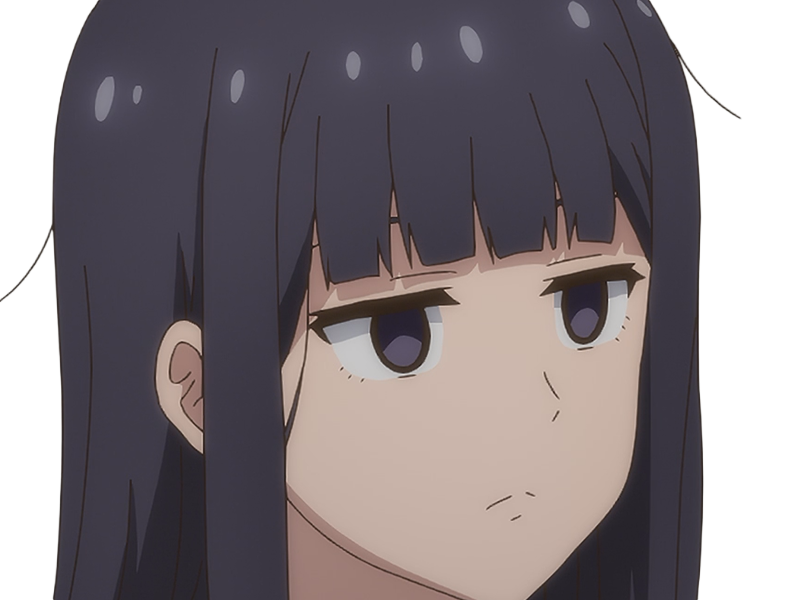 Sticker misuzu gundou tomo chan est une fille anime manga waifu yeux violets cheveux mauves par Dark-63