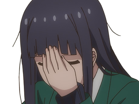 Sticker misuzu gundou tomo chan est une fille anime manga waifu yeux violets cheveux mauves par Dark-63