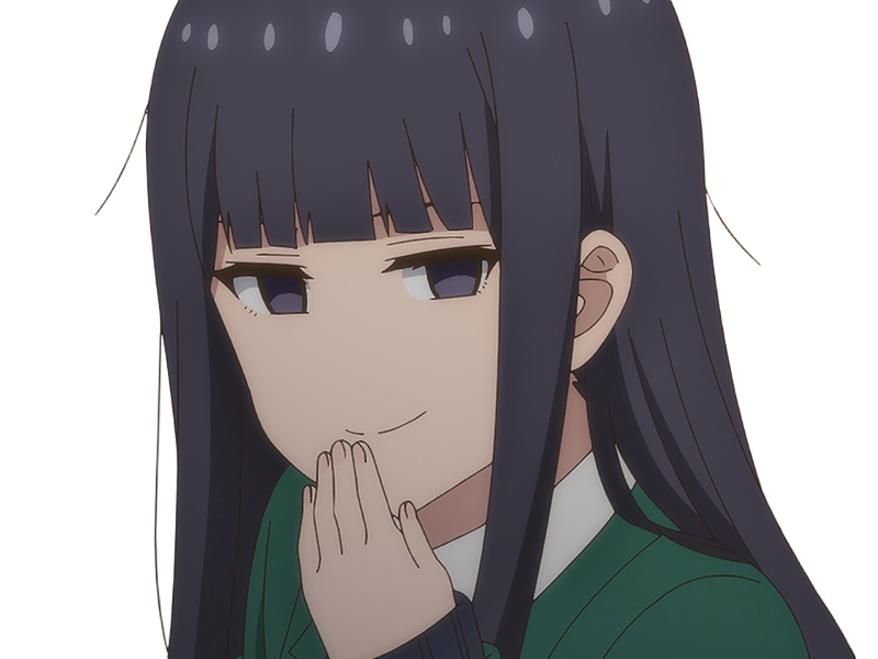 Sticker misuzu gundou tomo chan est une fille anime manga waifu yeux violets cheveux mauves par Dark-63