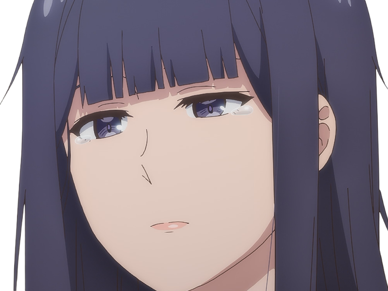 Sticker misuzu gundou tomo chan est une fille anime manga waifu yeux violets cheveux mauves par Dark-63