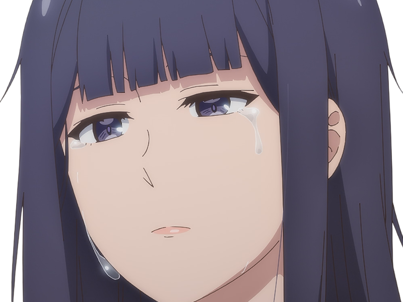 Sticker misuzu gundou tomo chan est une fille anime manga waifu yeux violets cheveux mauves par Dark-63