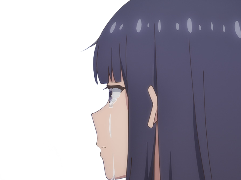 Sticker misuzu gundou tomo chan est une fille anime manga waifu yeux violets cheveux mauves par Dark-63