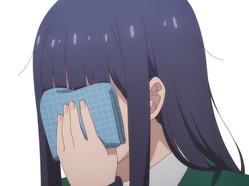 Sticker misuzu gundou tomo chan est une fille anime manga waifu yeux violets cheveux mauves par Dark-63