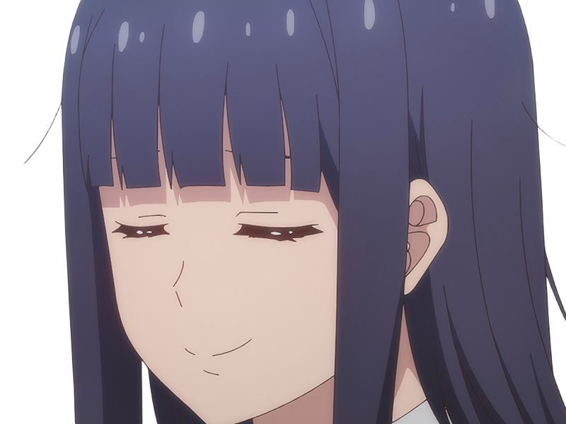 Sticker misuzu gundou tomo chan est une fille anime manga waifu yeux violets cheveux mauves par Dark-63