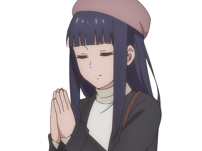 Sticker misuzu gundou tomo chan est une fille anime manga waifu yeux violets cheveux mauves par Dark-63