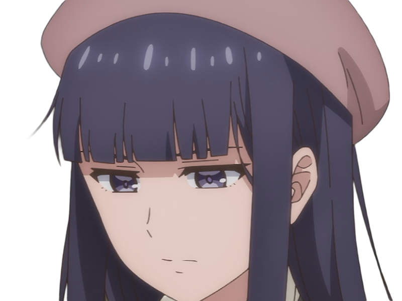 Sticker misuzu gundou tomo chan est une fille anime manga waifu yeux violets cheveux mauves par Dark-63
