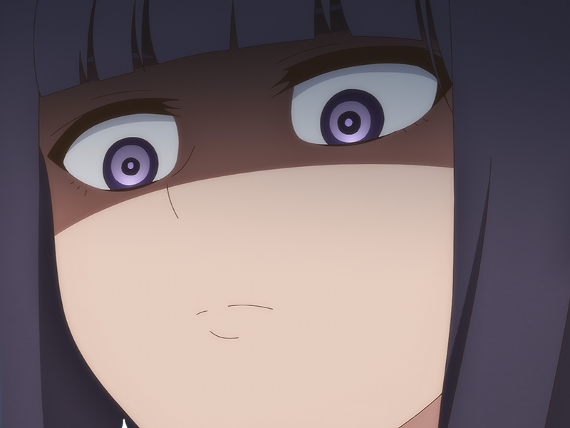 Sticker misuzu gundou tomo chan est une fille anime manga waifu yeux violets cheveux mauves par Dark-63