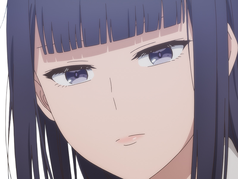 misuzu gundou tomo-chan est une fille anime manga waifu yeux violets cheveux mauves