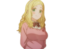 carol olston tomo chan est une fille anime manga waifu yeux verts blonde