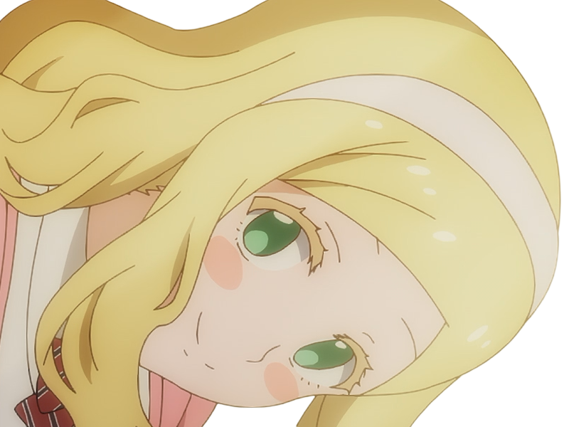 Sticker carol olston tomo chan est une fille anime manga waifu yeux verts blonde par Dark-63