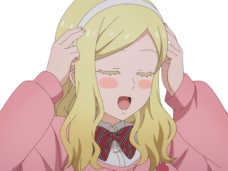 Sticker carol olston tomo chan est une fille anime manga waifu yeux verts blonde par Dark-63