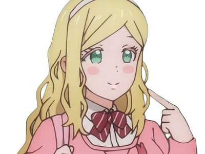 Sticker carol olston tomo chan est une fille anime manga waifu yeux verts blonde par Dark-63