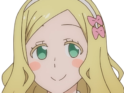 Sticker carol olston tomo chan est une fille anime manga waifu yeux verts blonde par Dark-63