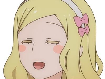Sticker carol olston tomo chan est une fille anime manga waifu yeux verts blonde par Dark-63