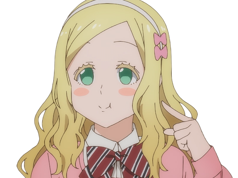 Sticker carol olston tomo chan est une fille anime manga waifu yeux verts blonde par Dark-63