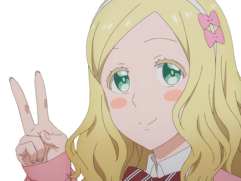 Sticker carol olston tomo chan est une fille anime manga waifu yeux verts blonde par Dark-63