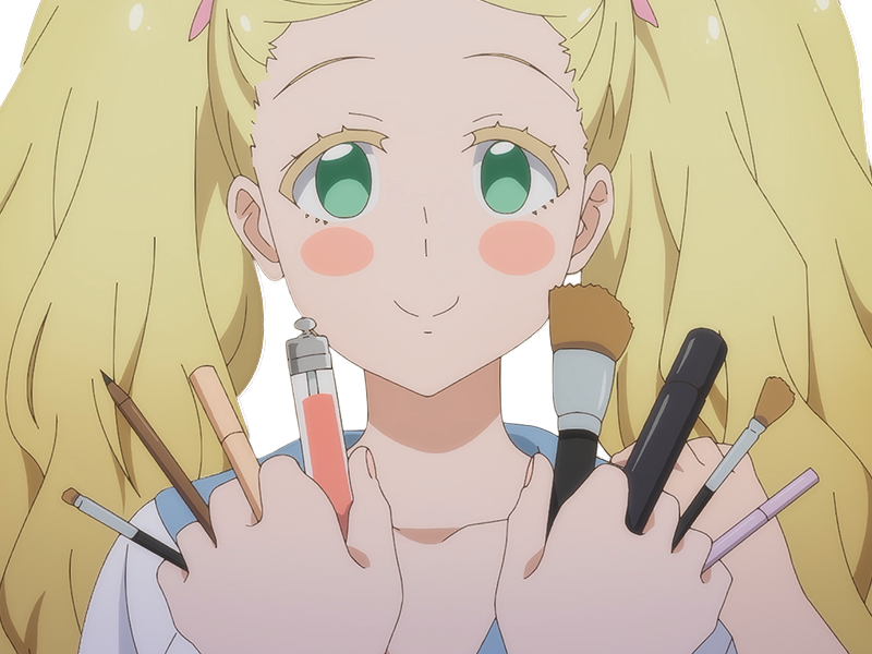 Sticker carol olston tomo chan est une fille anime manga waifu yeux verts blonde par Dark-63