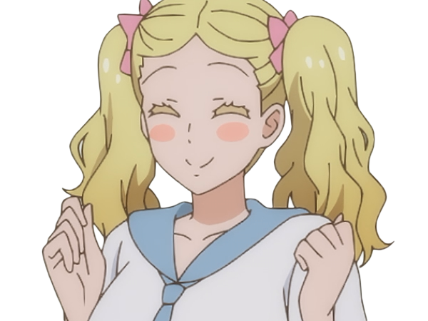 Sticker carol olston tomo chan est une fille anime manga waifu yeux verts blonde par Dark-63