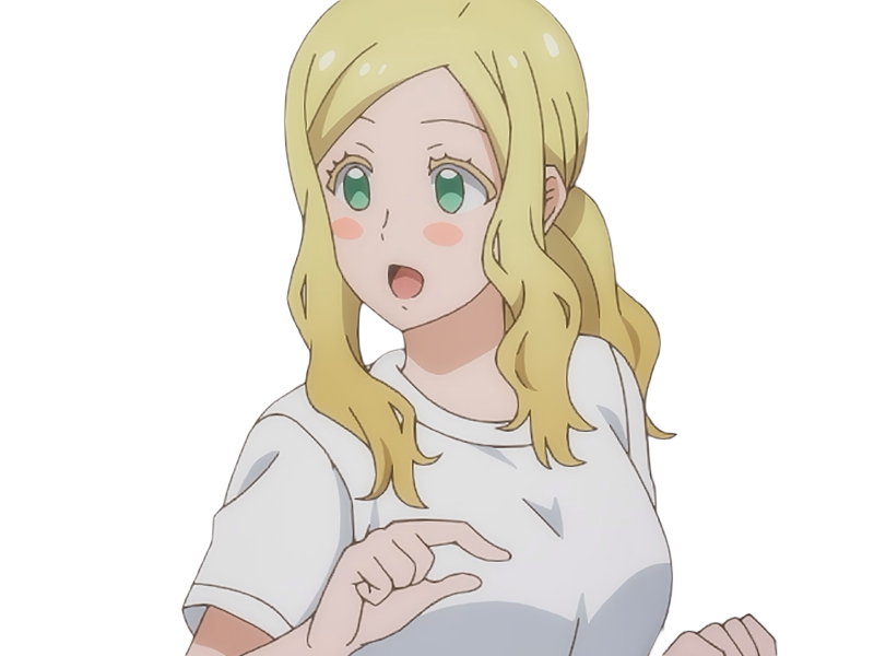 Sticker carol olston tomo chan est une fille anime manga waifu yeux verts blonde par Dark-63