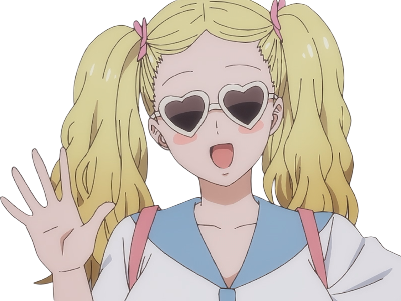 Sticker carol olston tomo chan est une fille anime manga waifu yeux verts blonde par Dark-63