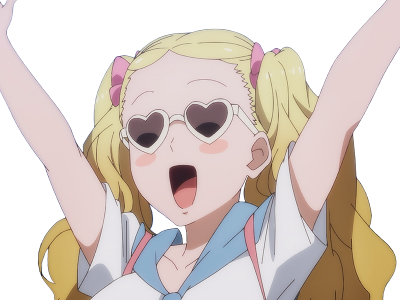 Sticker carol olston tomo chan est une fille anime manga waifu yeux verts blonde par Dark-63