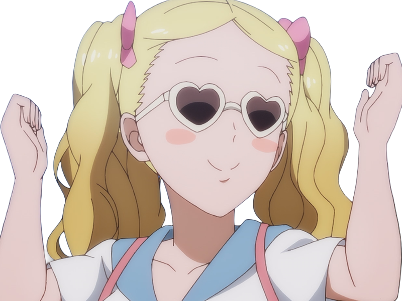 Sticker carol olston tomo chan est une fille anime manga waifu yeux verts blonde par Dark-63